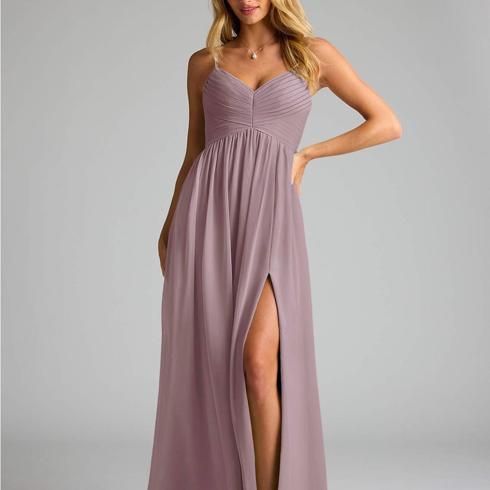 Azazie Alia Chiffon in Dusk